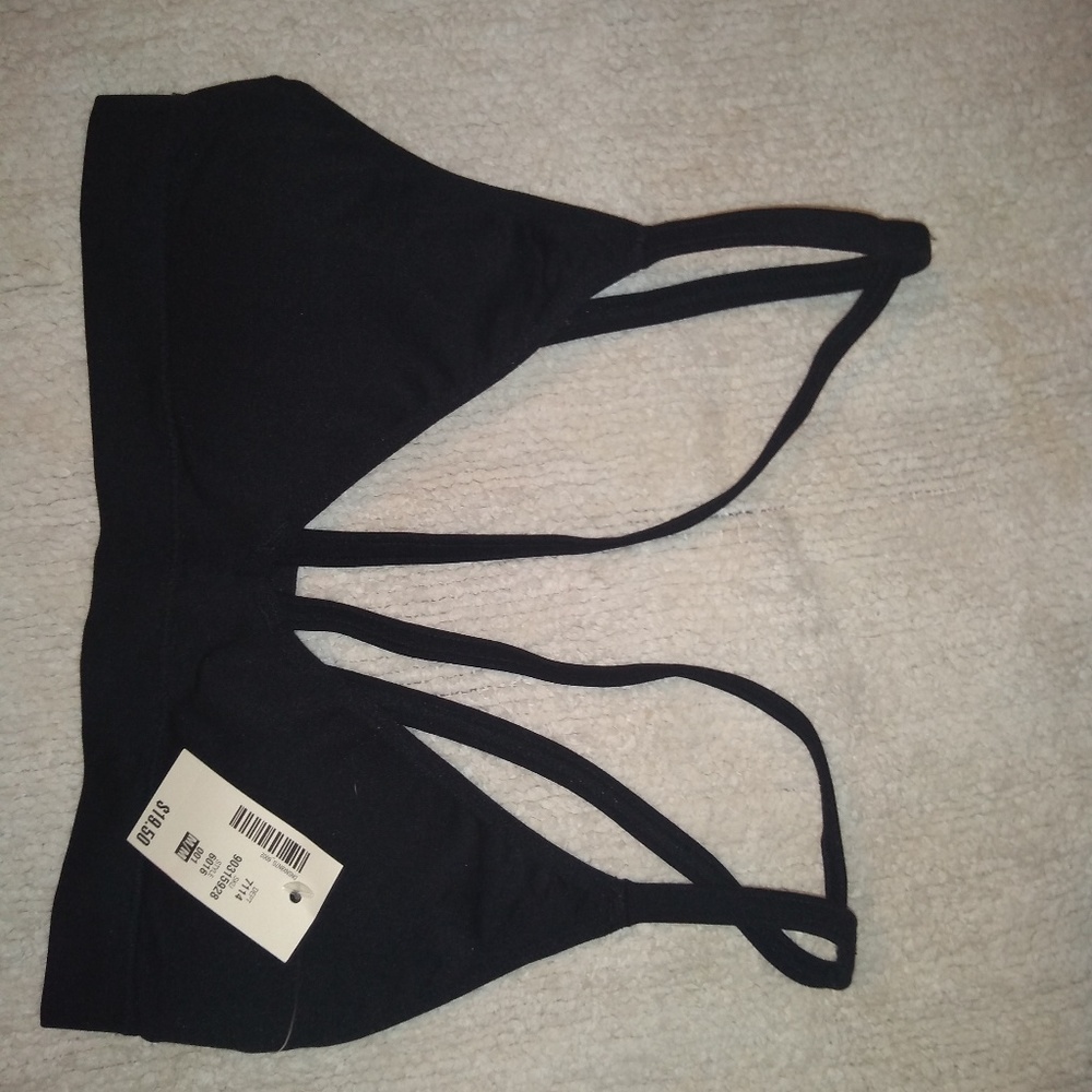 Brand New Black Strappy Bralette *Final Price*